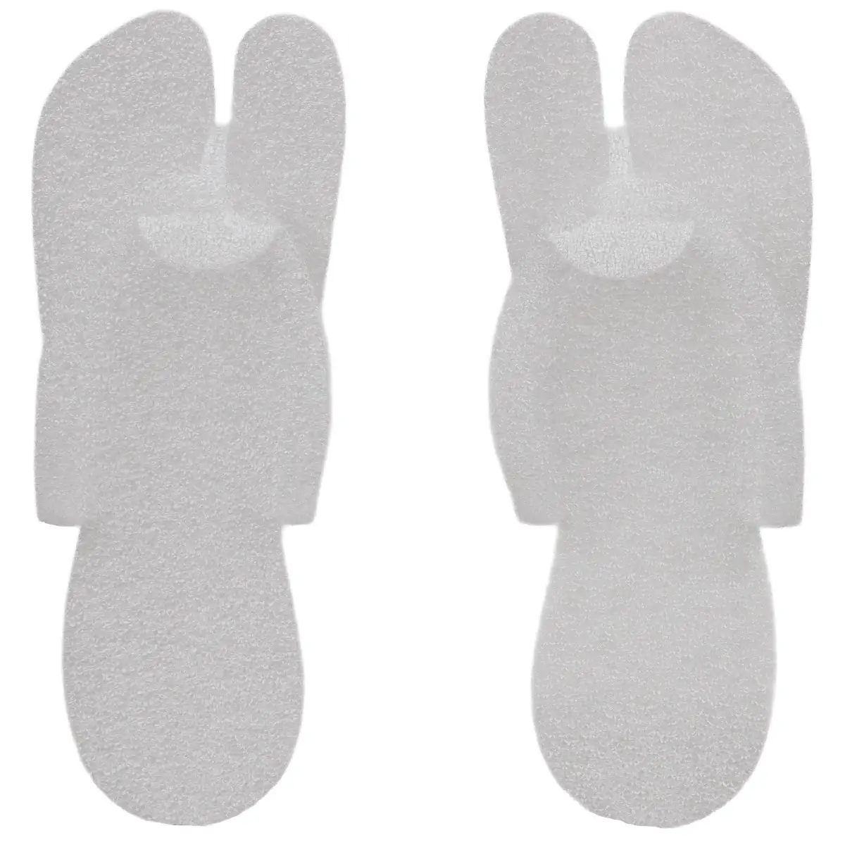 Papuci din polistiren expandat, interdeget, de unica folosinta, albi, 25 perechi