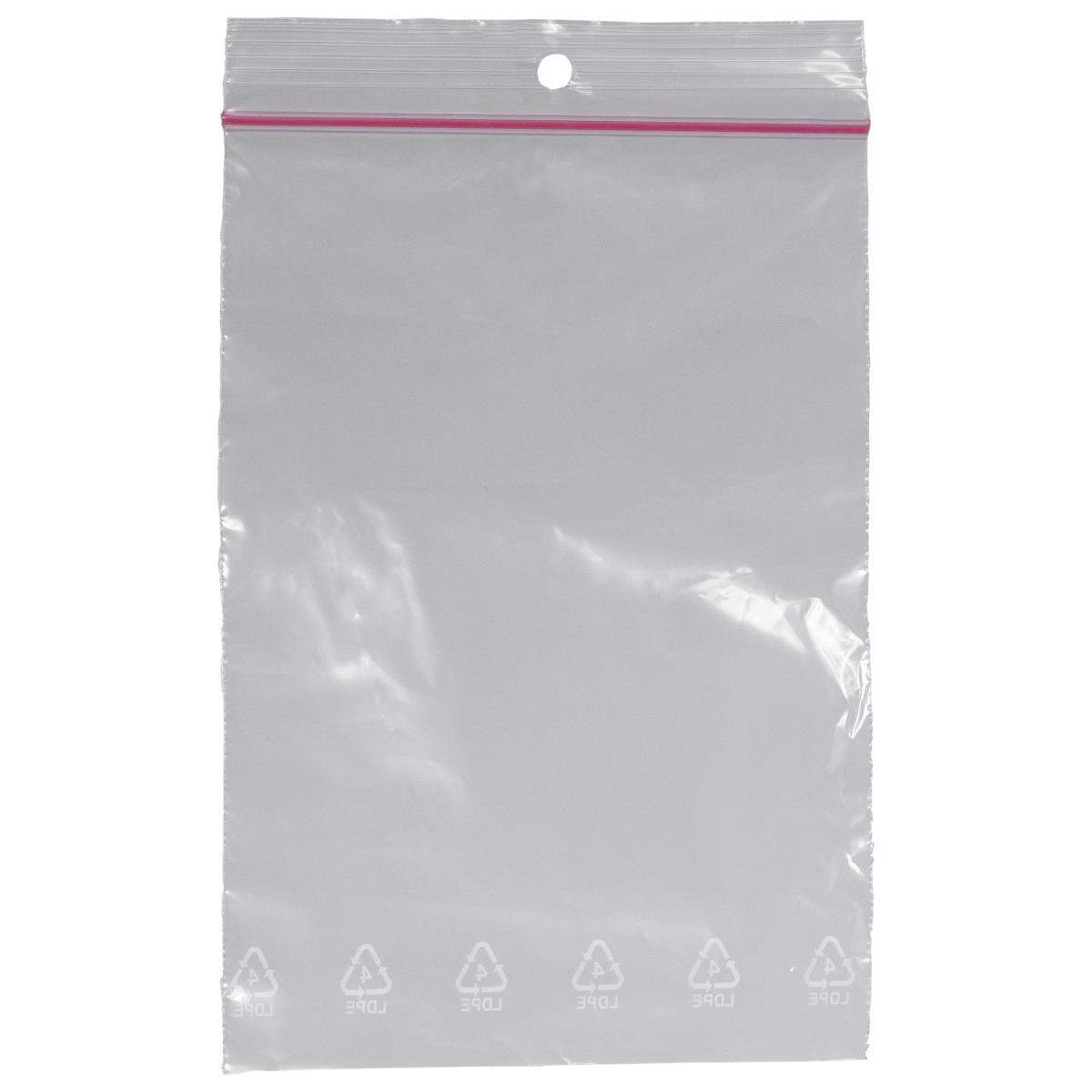 Pungi cu fermoar ZIPLOCK PRIMA 100x150 mm, transparente, reutilizabile pentru ambalare si depozitare, set 100 bucati