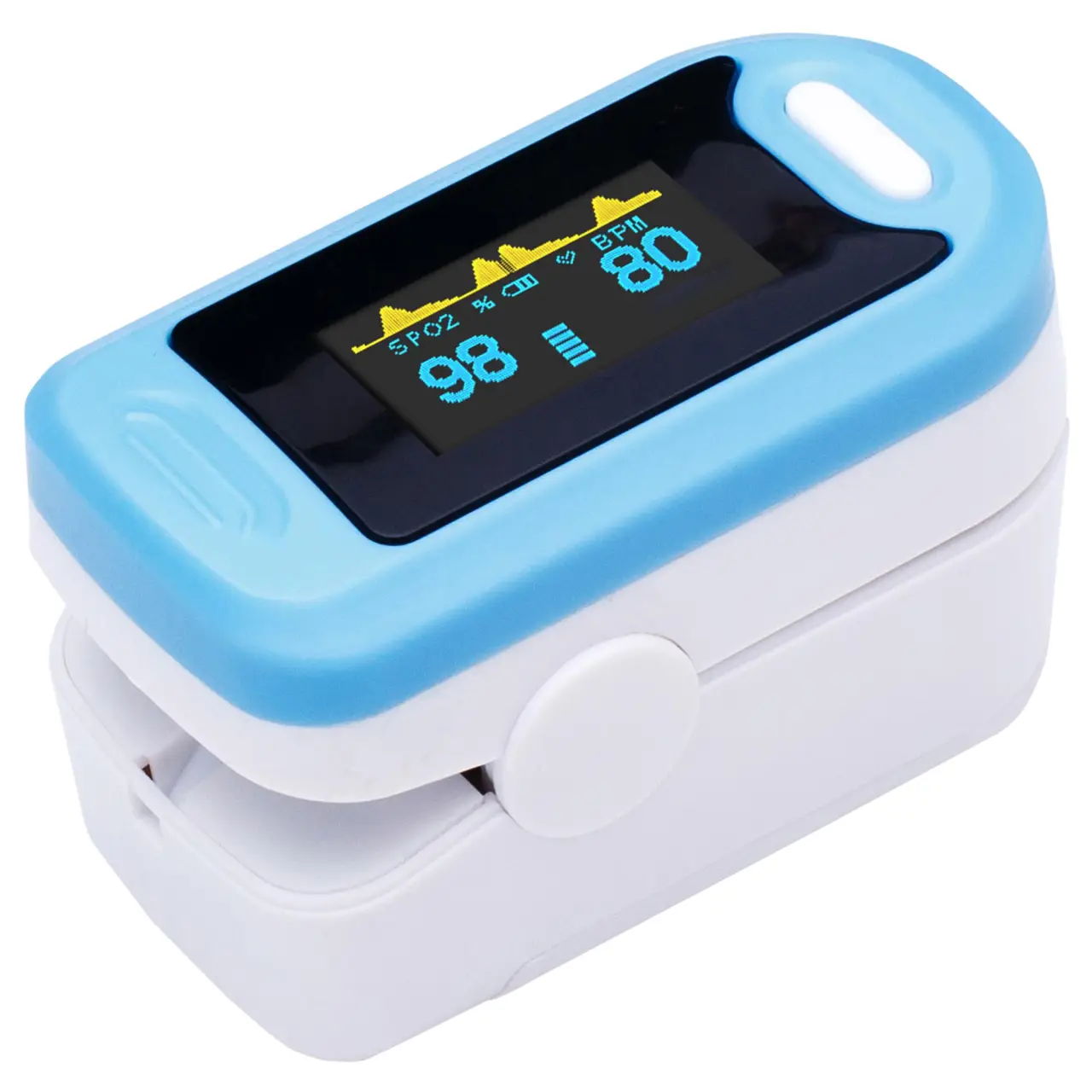 Pulsoximetru de deget YK-83C PRIMA pentru adulti, medical, ecran OLED, masurare SpO2 si puls