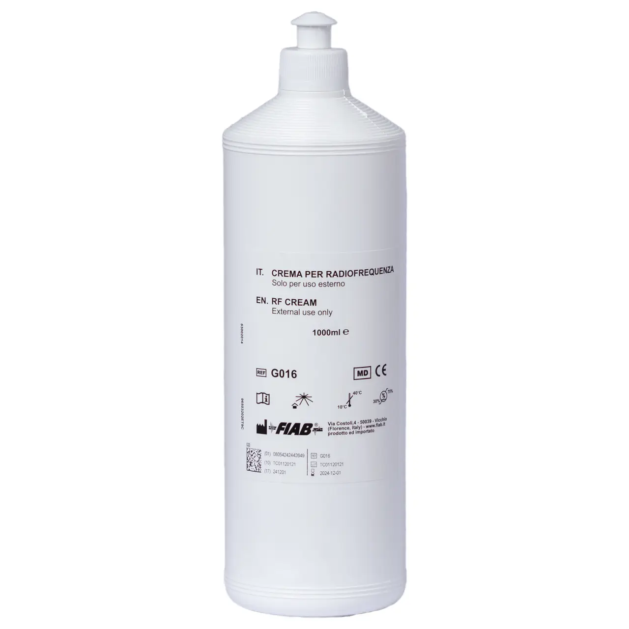 Crema Tecar profesionala 1000 ml pentru radiofrecventa si ultrasunete - diatermie de contact
