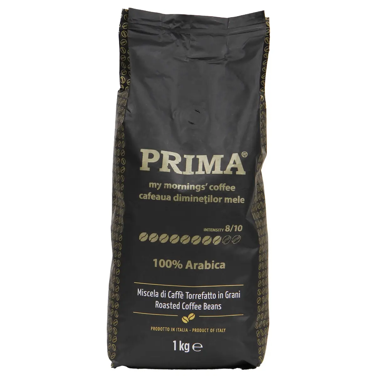 Cafea boabe 100% Arabica PRIMA, 1 kg - amestec premium din America Latina, proaspat prajita
