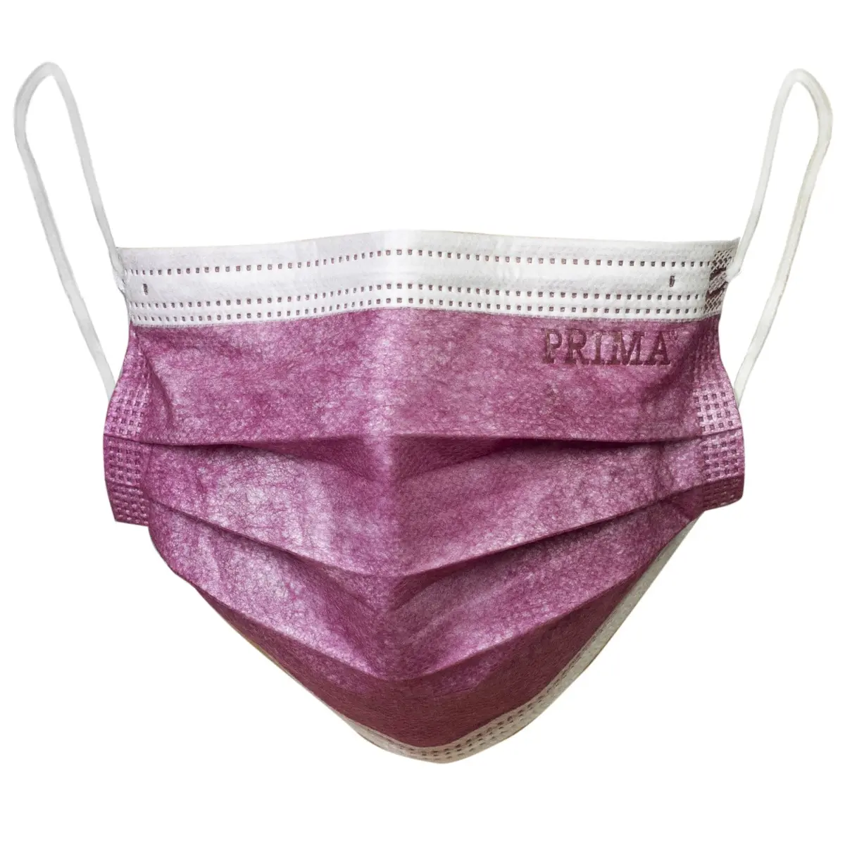 Masti chirurgicale medicale, PRIMA, cu elastic, grena, 50 bucati