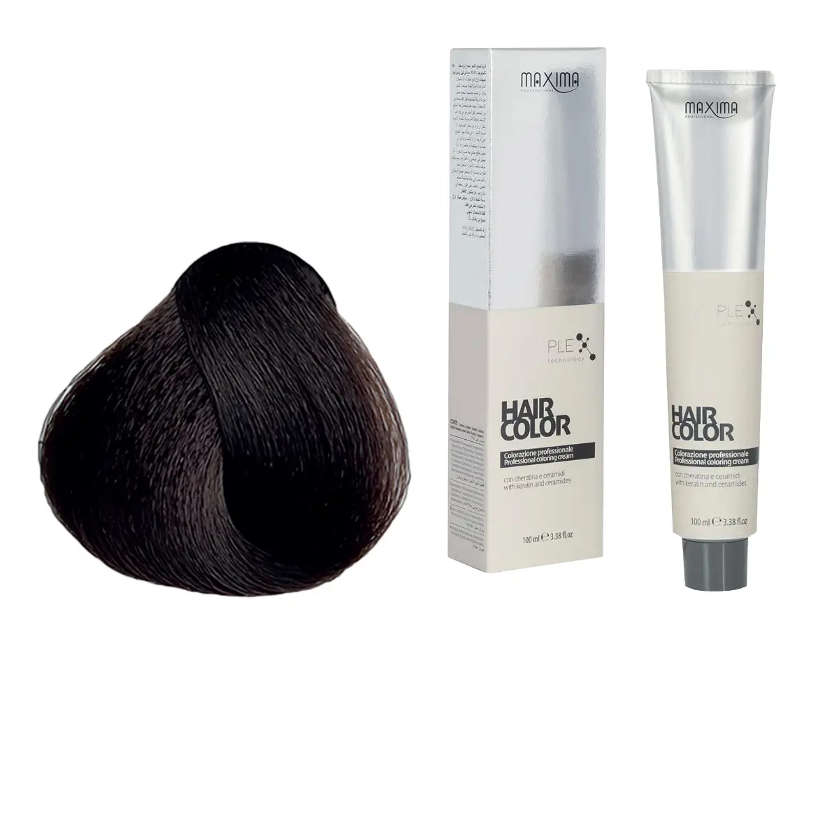 Vopsea profesionala de par Maxima, 4.3 Saten auriu, 100 ml