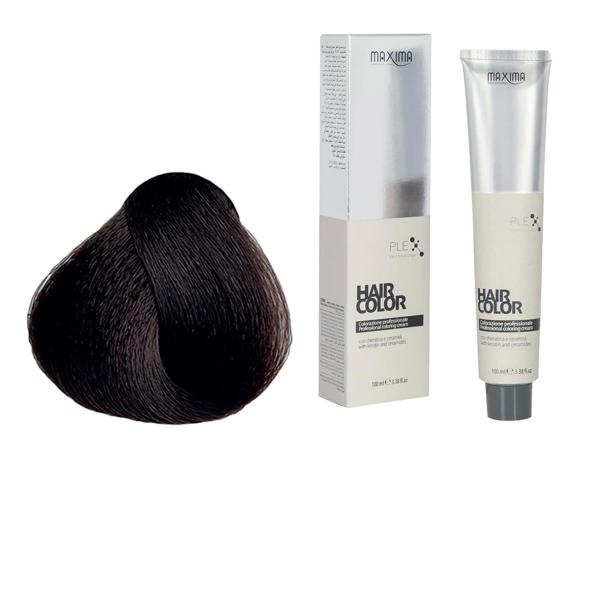 Vopsea profesionala de par Maxima, 4.3 Saten auriu, 100 ml