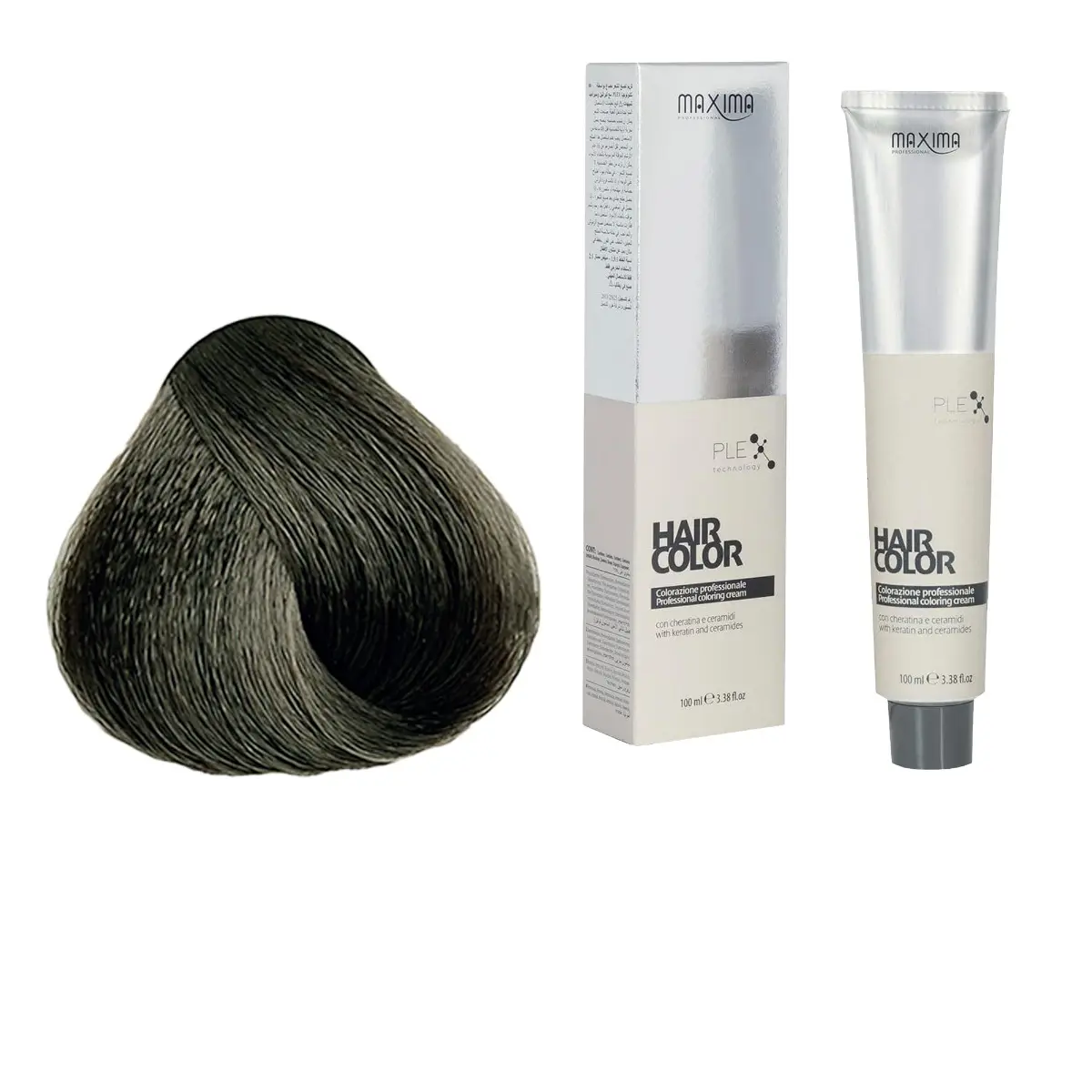 Vopsea profesionala de par, 5.01 Saten deschis rece, MAXIMA, 100ml