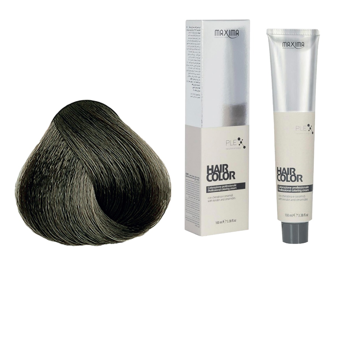 Vopsea profesionala de par, 5.01 Saten deschis rece, MAXIMA, 100ml