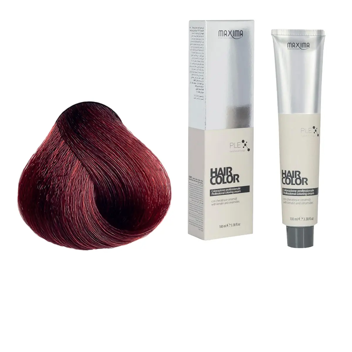 Vopsea profesionala de par, 5.56 Roscat mahon, MAXIMA, 100ml