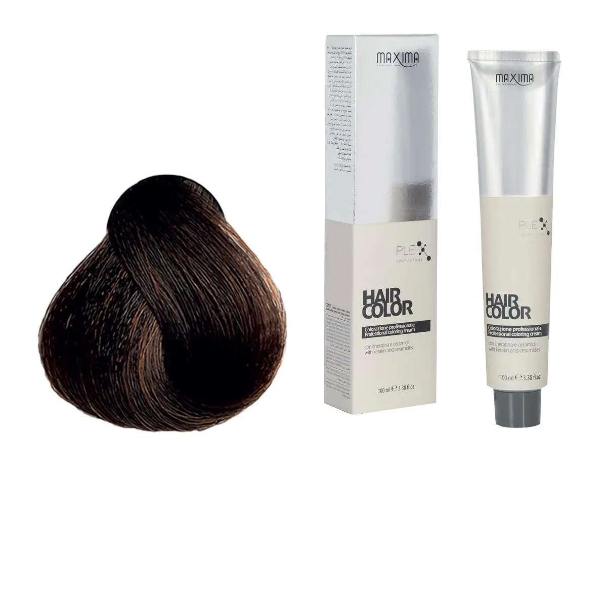 Vopsea profesionala de par, 5.89 Saten caffe macchiato, MAXIMA, 100ml