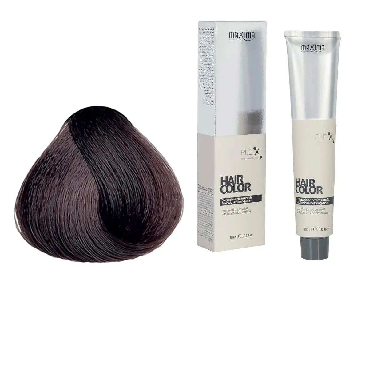 Vopsea profesionala de par, 5.99 Saten ciocolata, MAXIMA, 100ml