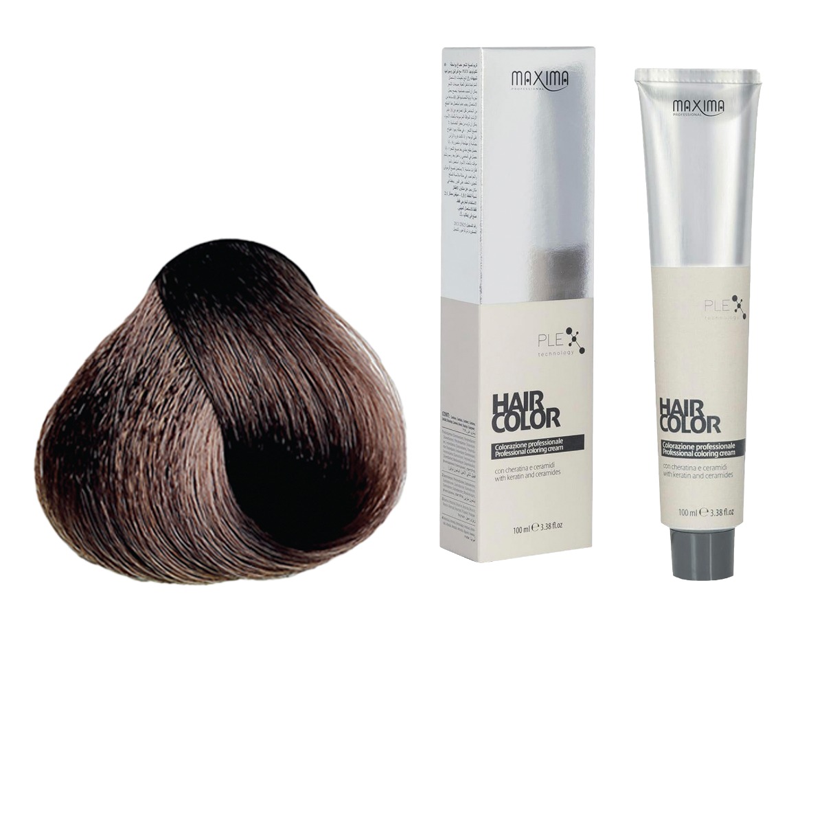 Vopsea profesionala de par, 6.7 Blond nisipiu inchis, MAXIMA, 100ml