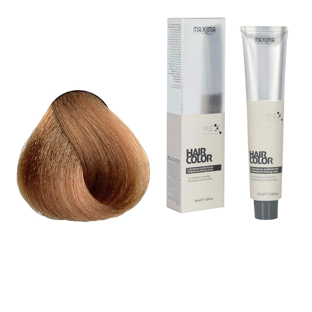 Vopsea profesionala de par, 8.33 Blond auriu deschis intens, MAXIMA, 100ml