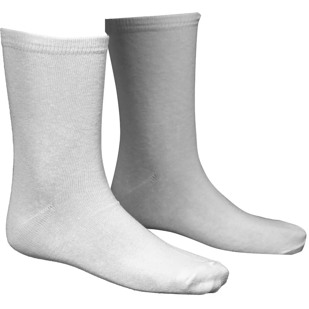 Sosete lungi albe, marime 35-40, 5 perechi