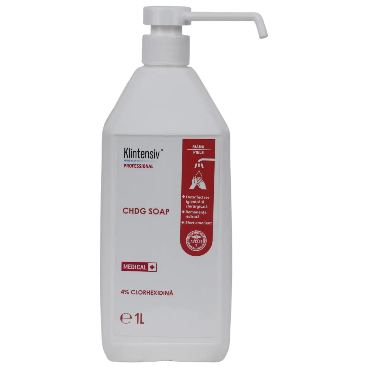 Sapun antibacterian chirurgical Klintensiv cu clorhexidina 4%, 1L