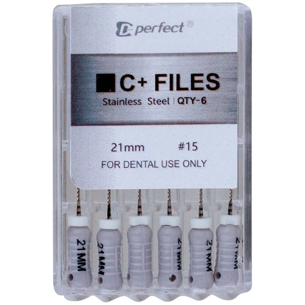 Ace endodontice C-Pilot 06-15, lungime 21mm, otel inoxidabil, set 6 bucati