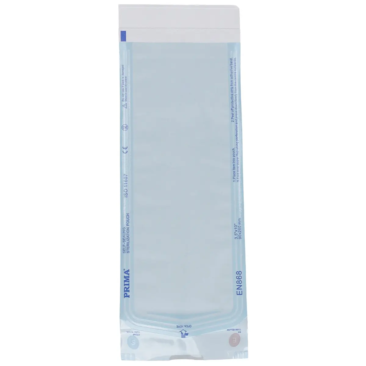 Pungi autosigilante sterilizare 90x260mm, PRIMA, indicator Autoclav/EO, 200 bucati