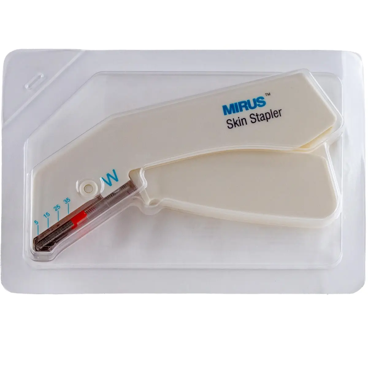 Capsator chirurgical steril pentru piele, cu 35 de capse