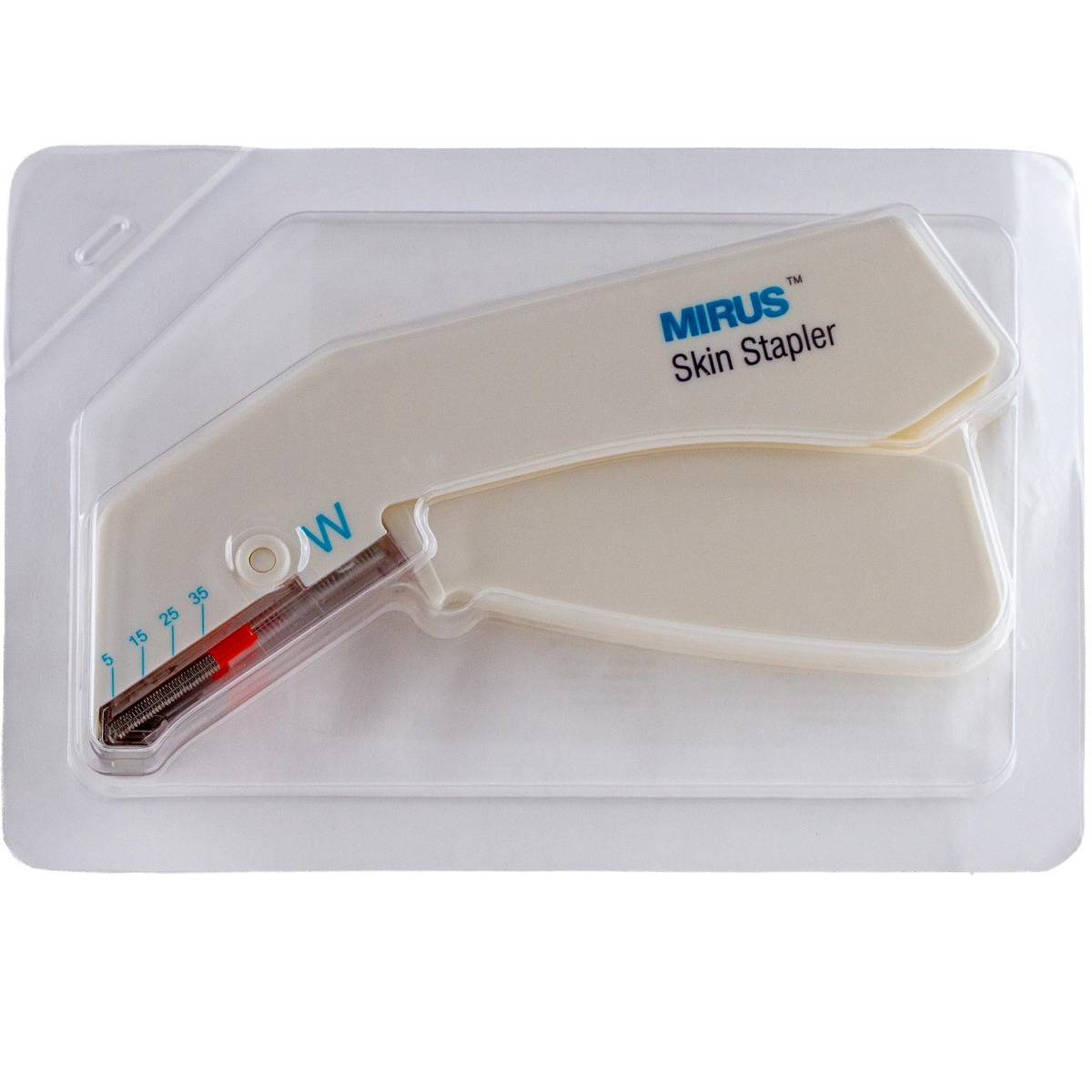 Capsator chirurgical steril pentru piele, cu 35 de capse