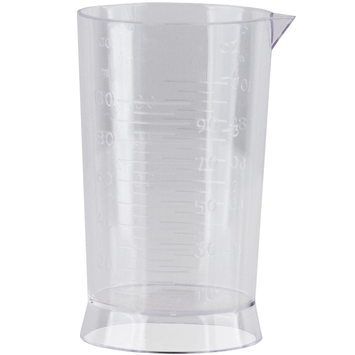 Pahar gradat din plastic, transparent 100ml