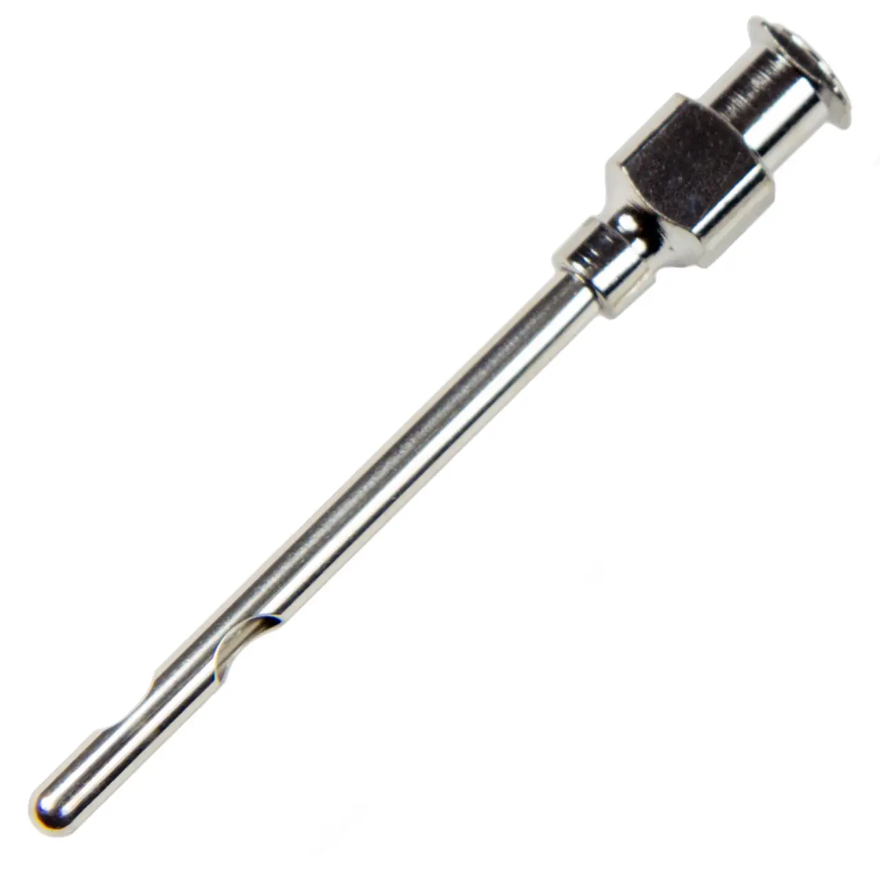 Cateter cu doua orificii pentru injectii intramamare la vaci, 3.8 cm