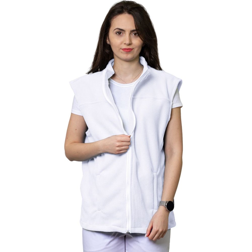 Vesta polar medicala VIO, unisex, alba
