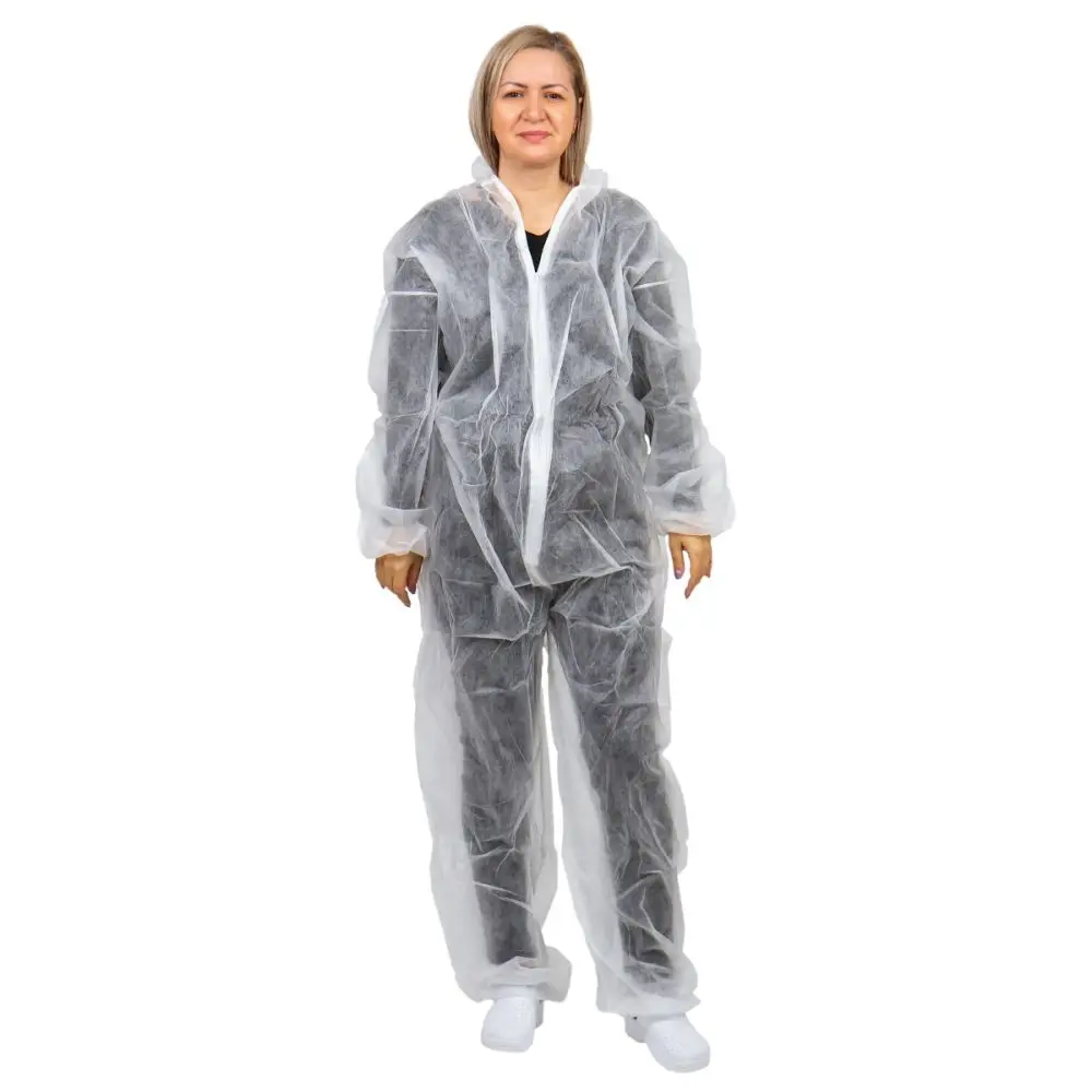 Combinezon unica folosinta PRIMA PPSB, protectie completa, alb, marimi 2XL / 3XL