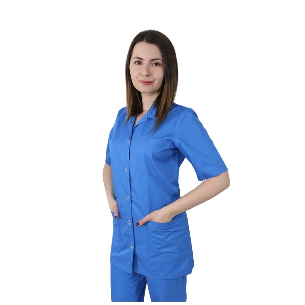 Halat dama ANA Premium albastru - Uniforma Medicala