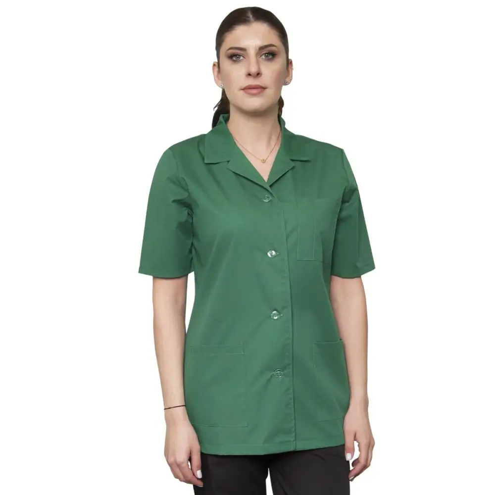 Halat dama ANA Premium verde inchis - Uniforma Medicala