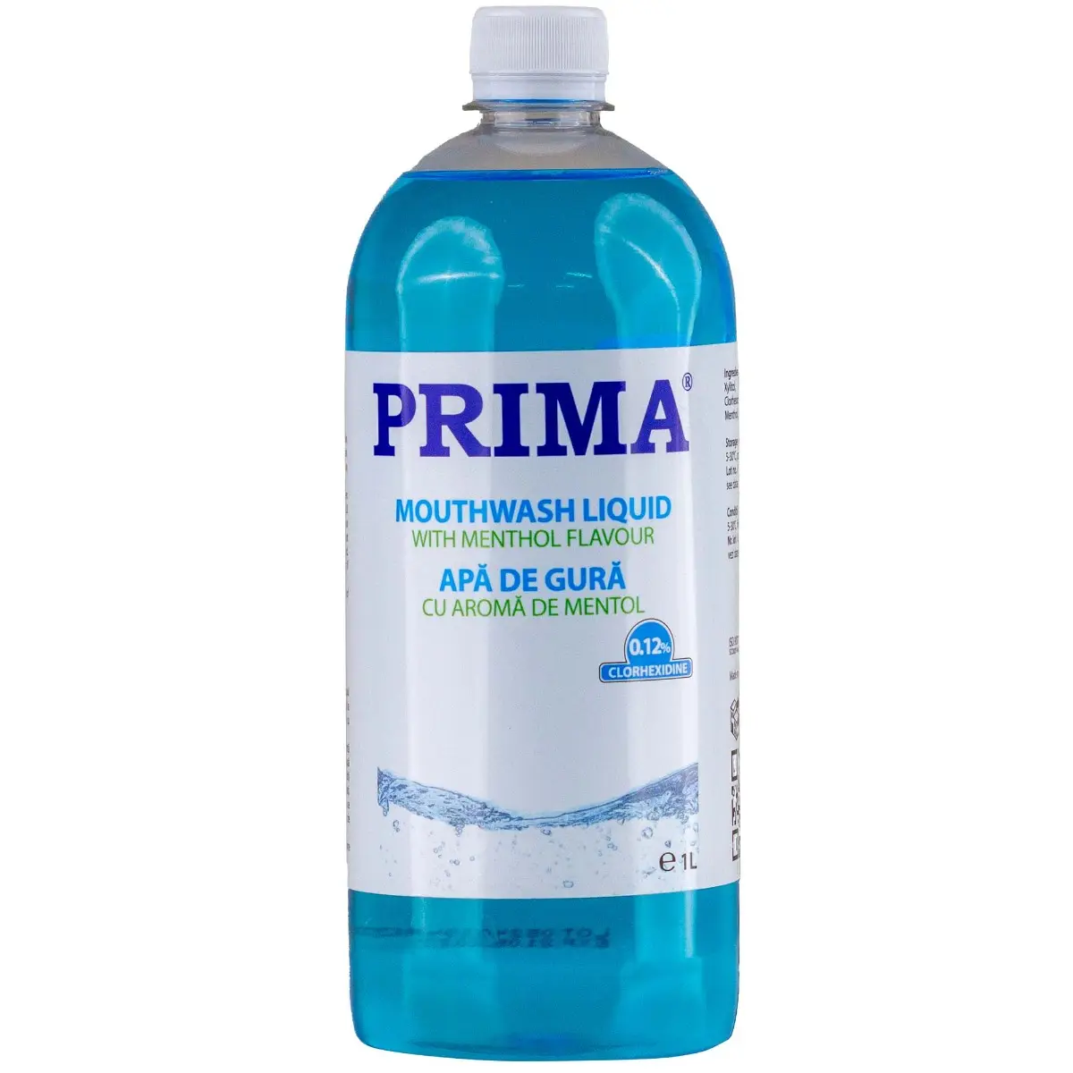 Apa de gura cu clorhexidina 0.12%, PRIMA, mentolata, 1 litru