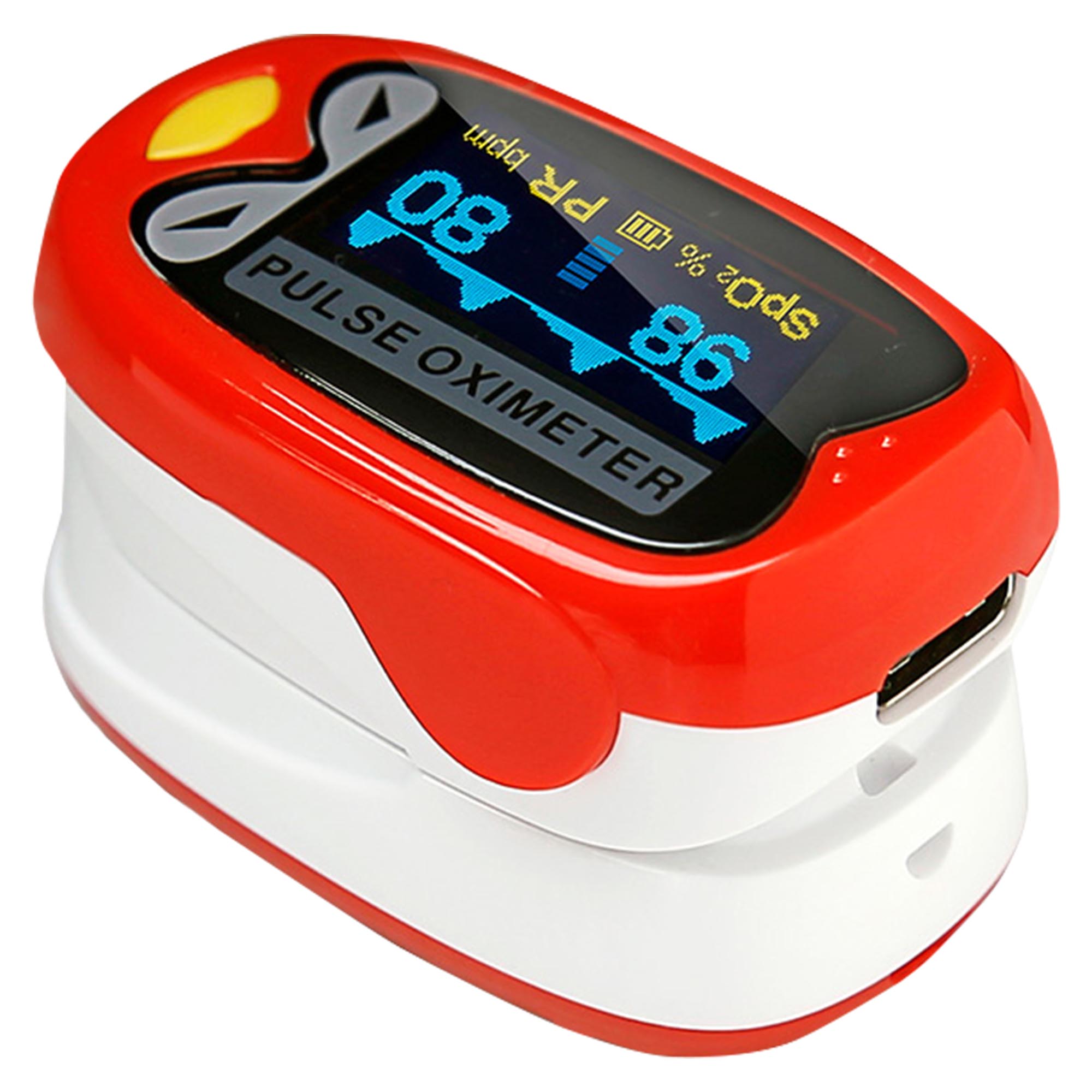 Pulsoximetru copii, deget, pediatric, aparat de saturatie SpO2 si puls, ecran OLED