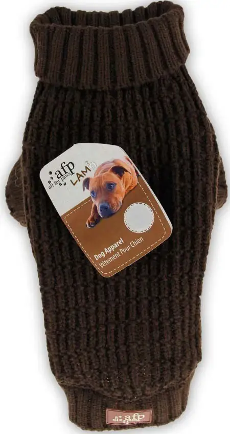 ALL FOR PAWS FISHERMAN Pulover pentru câini, Maro închis