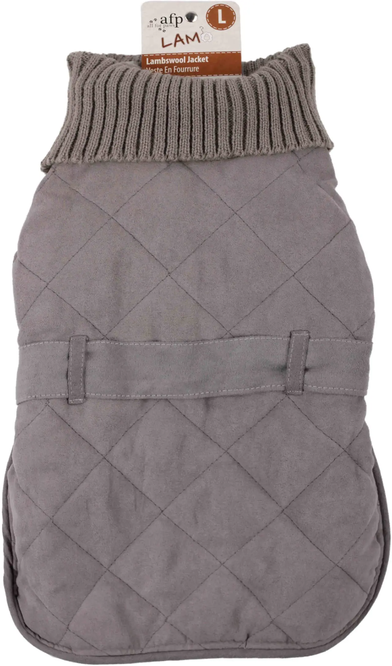 ALL FOR PAWS LAMBSWOOL Haină cu guler pentru câini, Gri