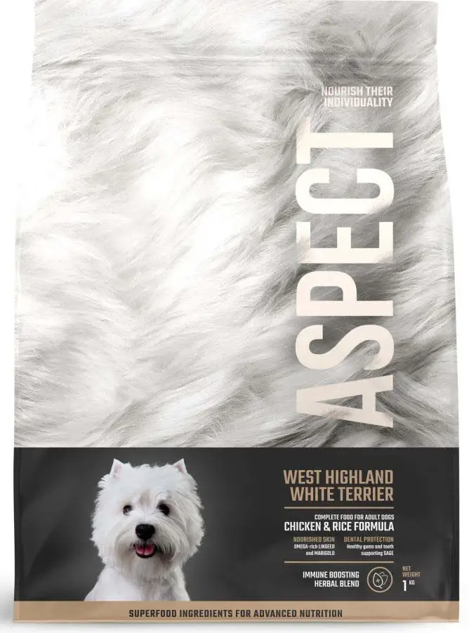 ASPECT West Highland Terrier, hrană completă pt. câini adulţi, Pui şi Orez 2,5kg
