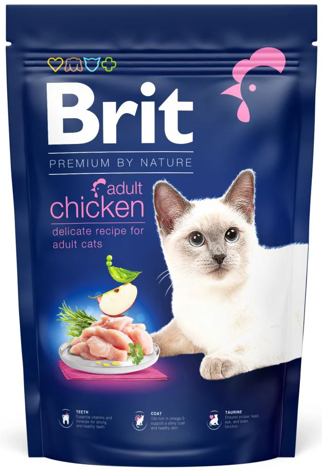 BRIT Premium hrană pentru pisici adulte, cu Pui