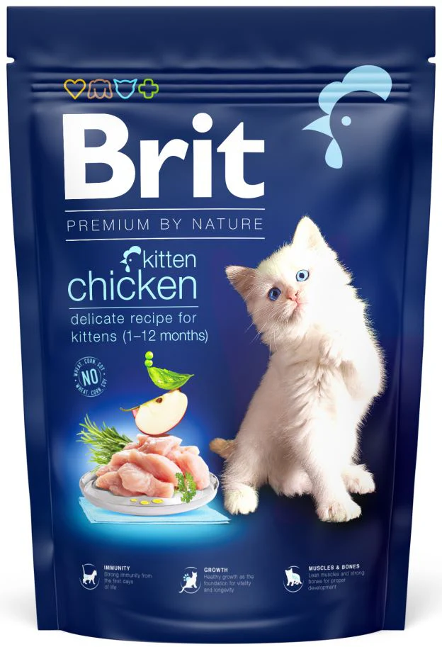 BRIT Premium KITTEN hrană pentru pisicuţe, cu Pui