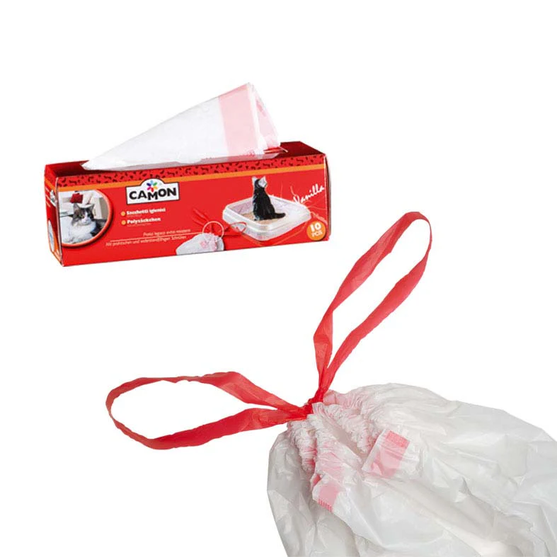 CAMON Saci cu mâner pentru litieră 10bucăţi/pachet
