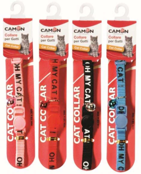 CAMON Zgardă pentru pisici Oh My Cat 1cm/30cm, diverse culori
