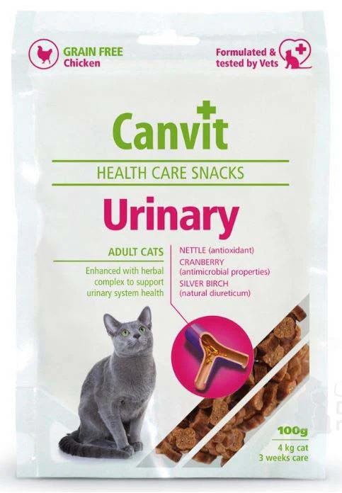 CANVIT Urinary Delicatesă pentru pisici, fără cereale, cu Pui 100g