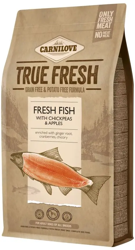 CARNILOVE True Fresh Peşte proaspăt, Năut şi Mere