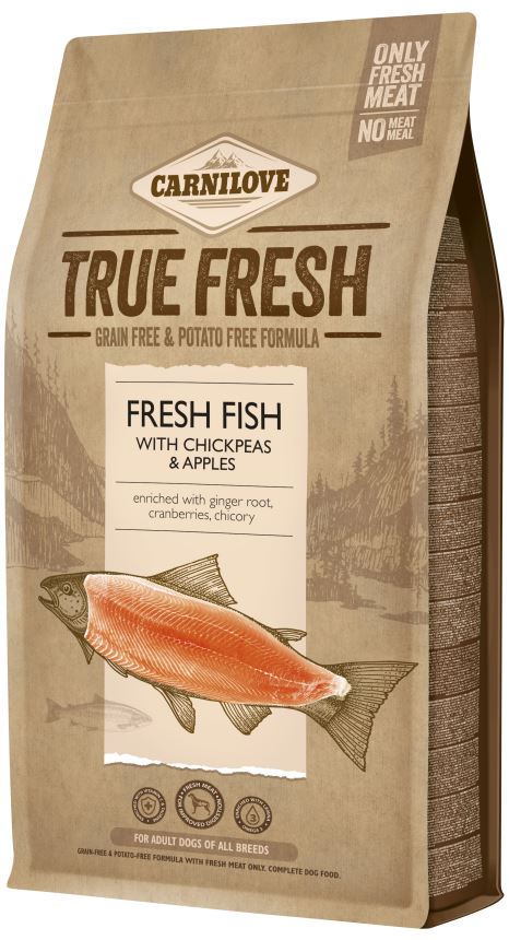 CARNILOVE True Fresh Peşte proaspăt, Năut şi Mere