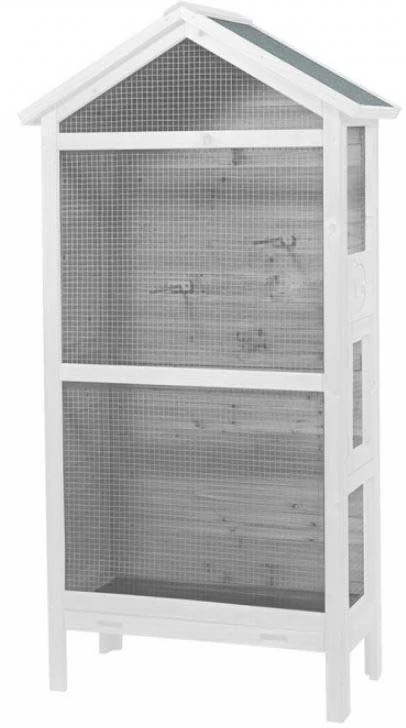 DUVO+ Volieră din lemn pentru păsări, 82x40x160cm