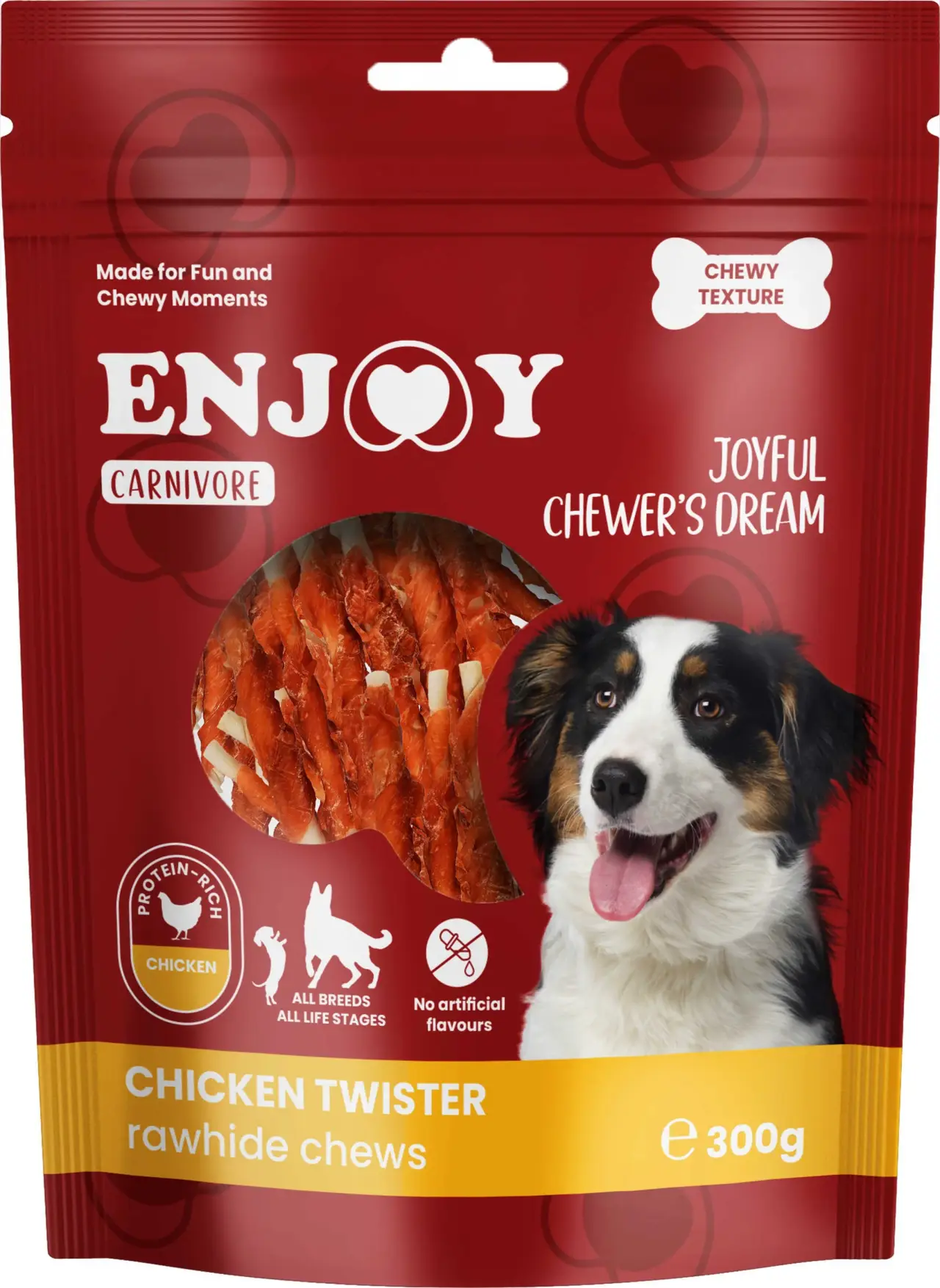 ENJOY Recompense pentru câini CARNIVORE, Sticks cu pui