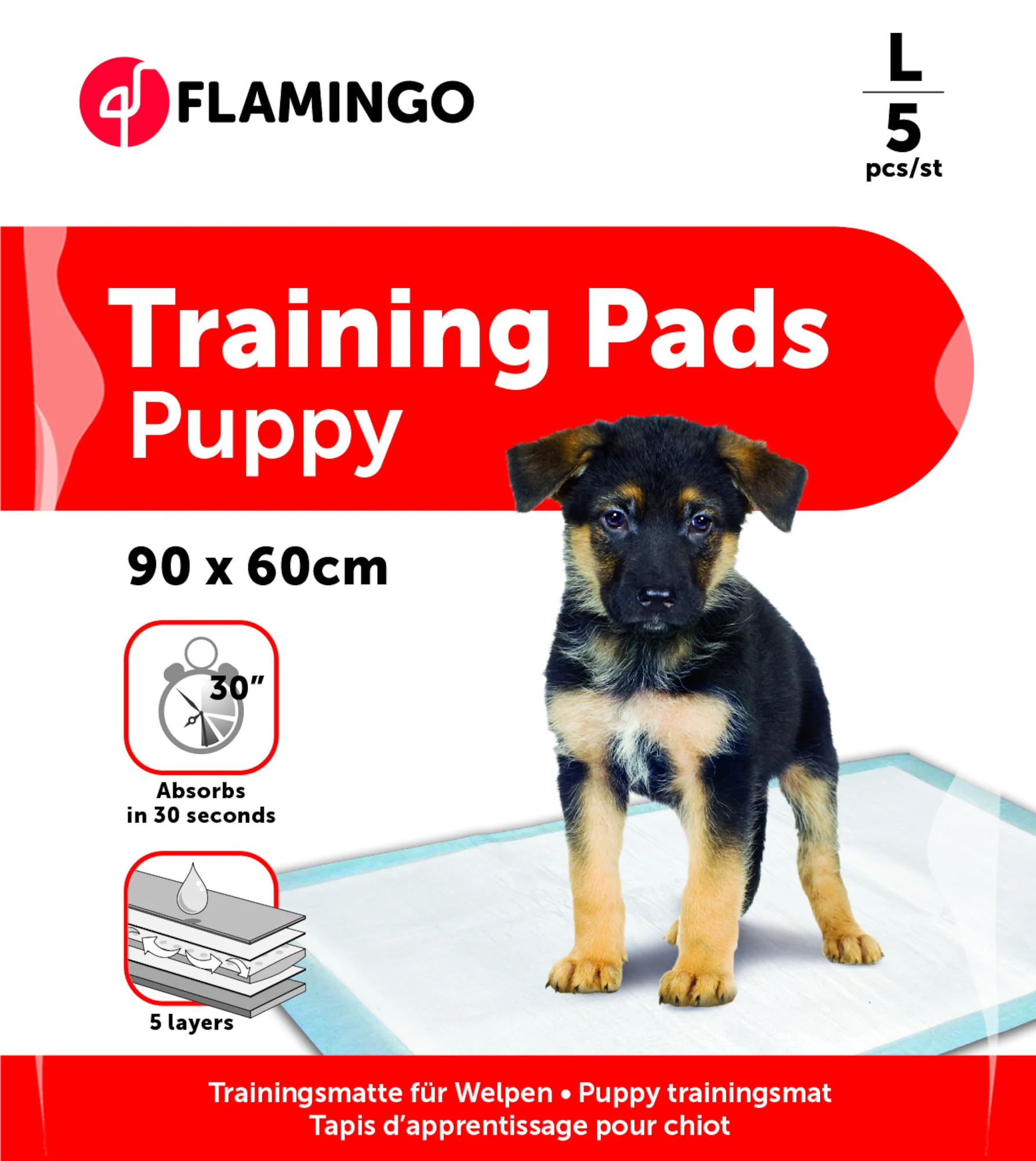 FLAMINGO Covoraşe absorbante pentru oliţa căţeilor, Potty Pads