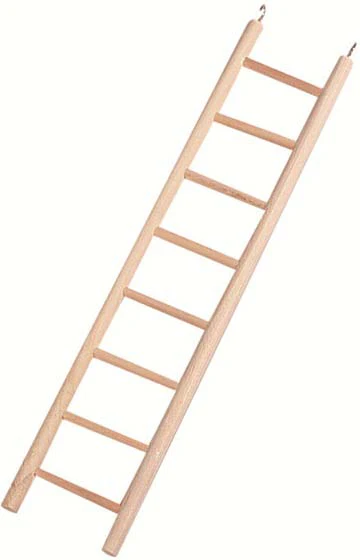 FLAMINGO Jucărie pentru păsări Scară de lemn cu 8 trepte, lungime 34cm