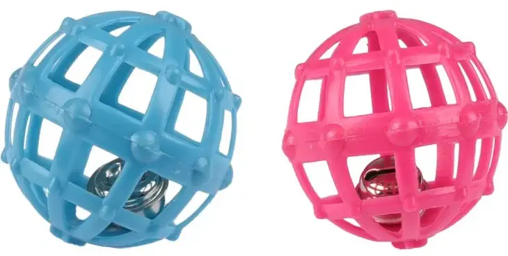 OUTLET FLAMINGO Jucărie pentru pisici Minge cu clopoţel, 5,1cm, diverse culori