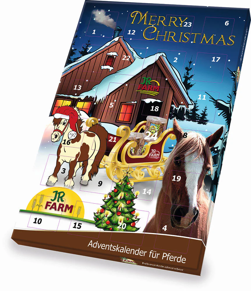 JR FARM Calendar Advent de Crăciun - recompensă pentru cai 140g