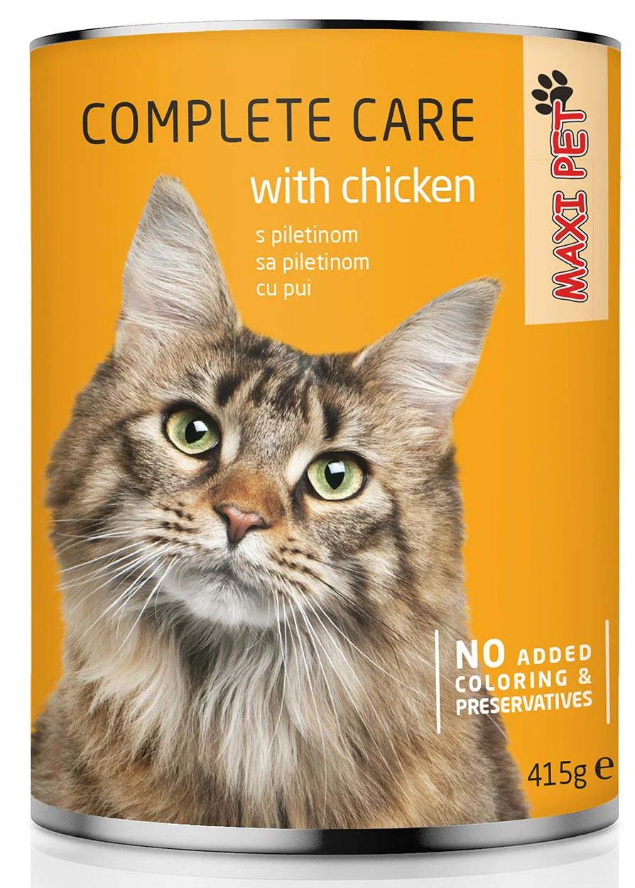 MAXI PET Pisică Pui, conservă 415g