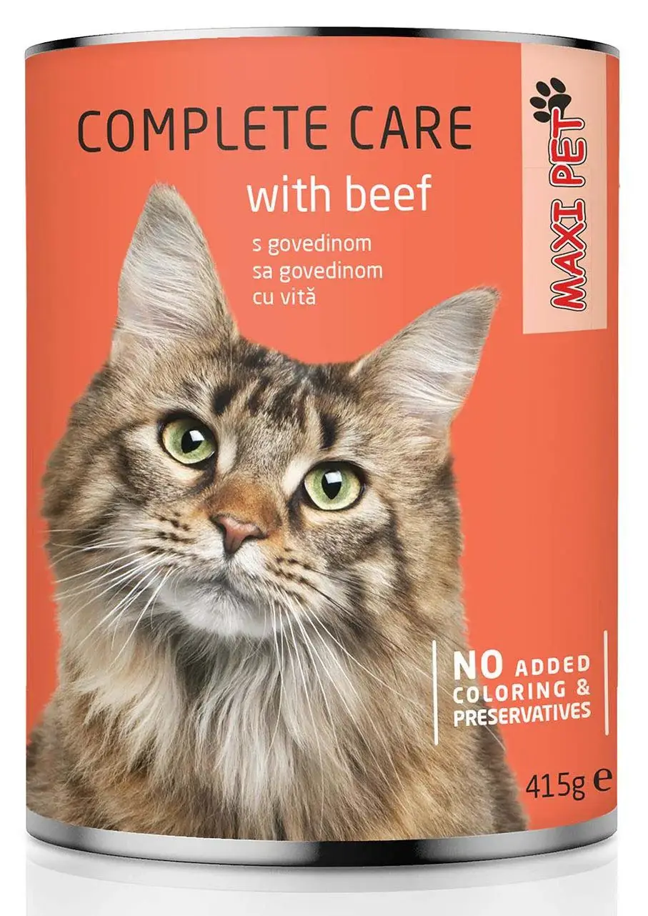 MAXI PET Pisică Vită, conservă 415g