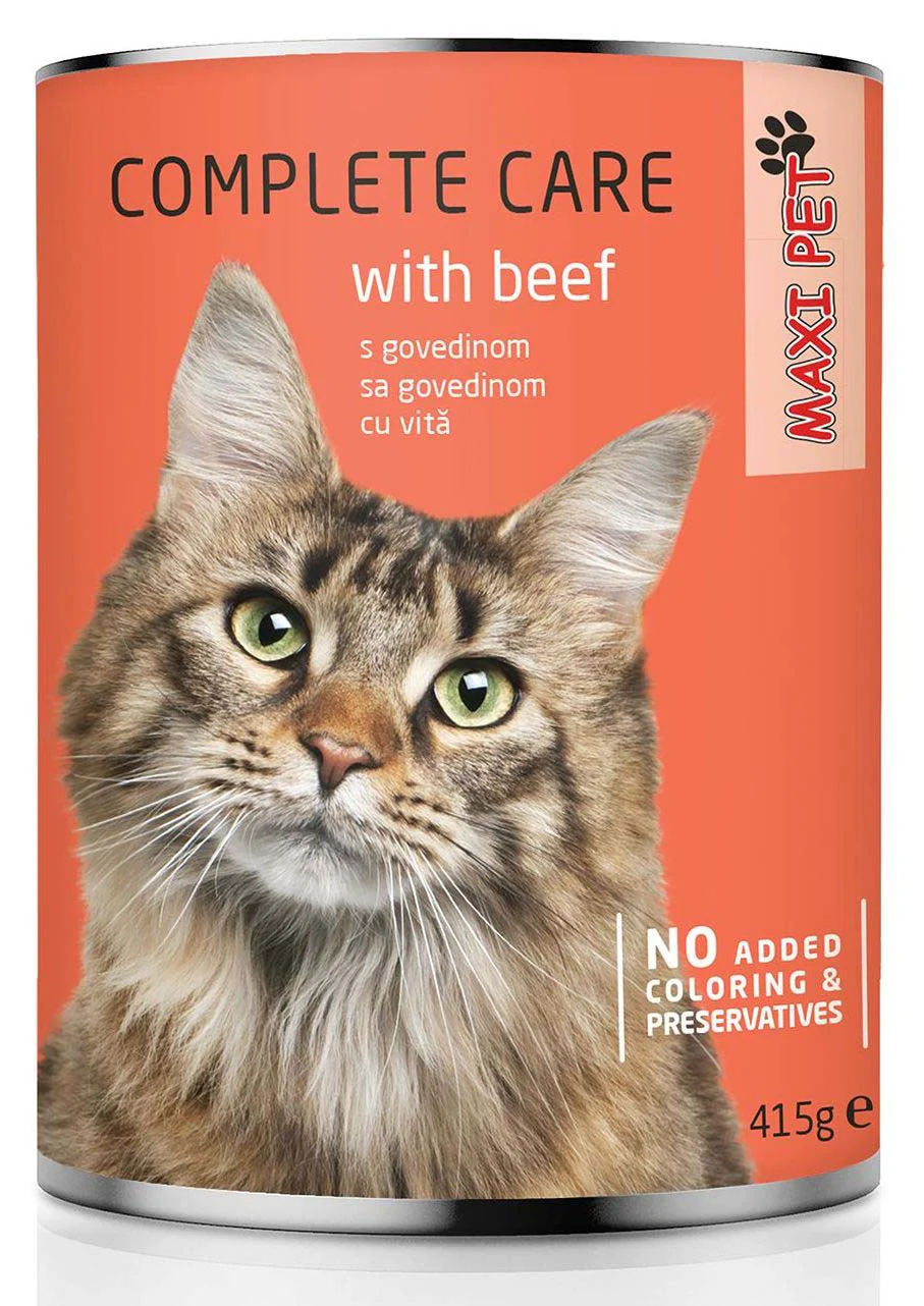 MAXI PET Pisică Vită, conservă 415g