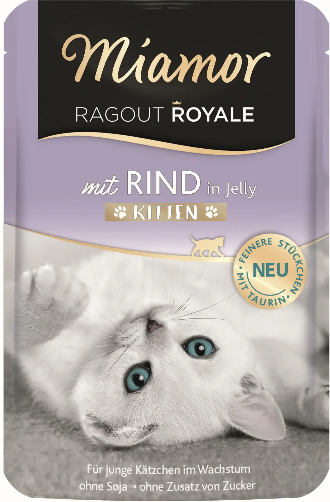 MIAMOR Ragout Plic KITTEN, Vită în gelatină 100g