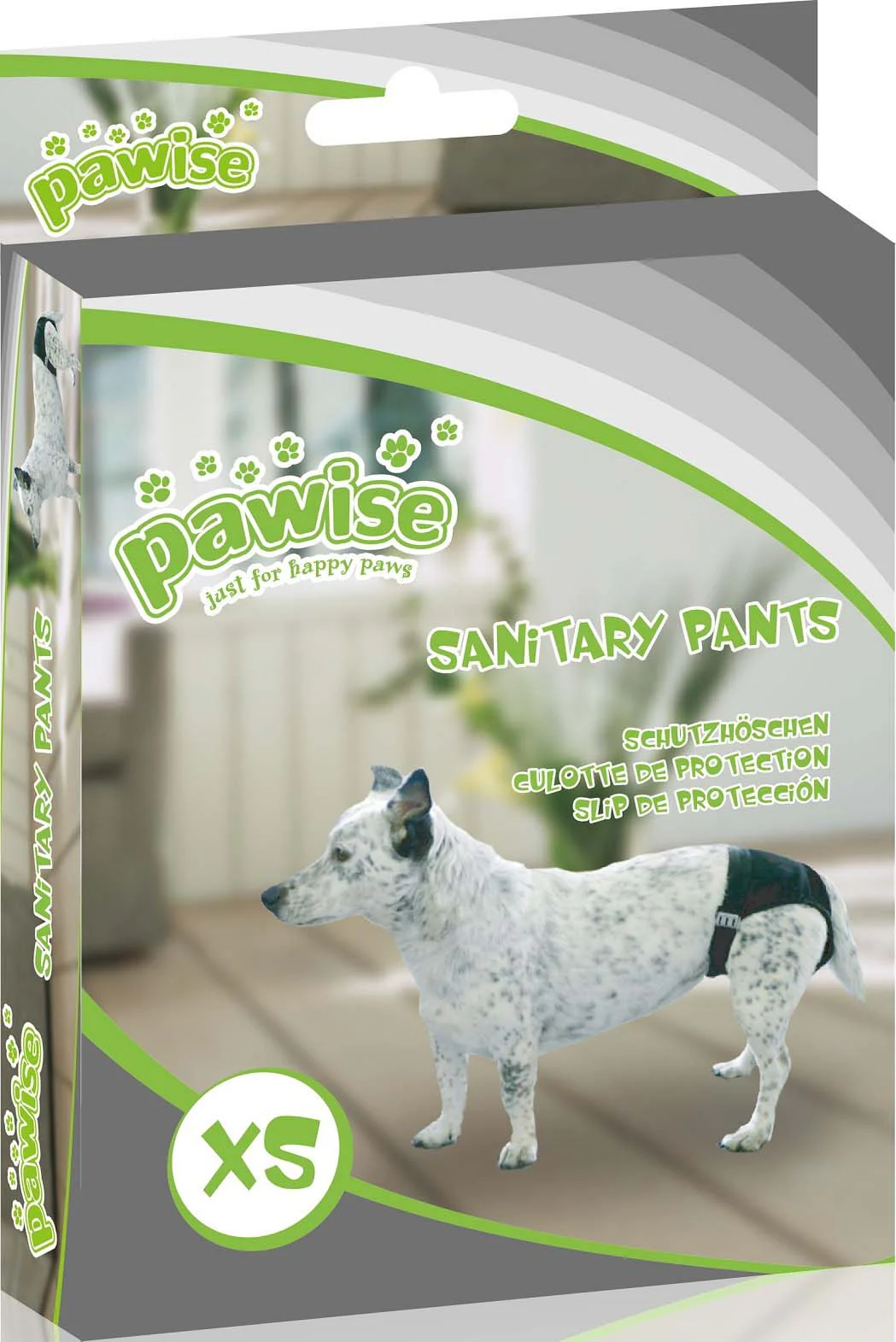 PAWISE Chiloţi de protecţie pentru câini, Negru